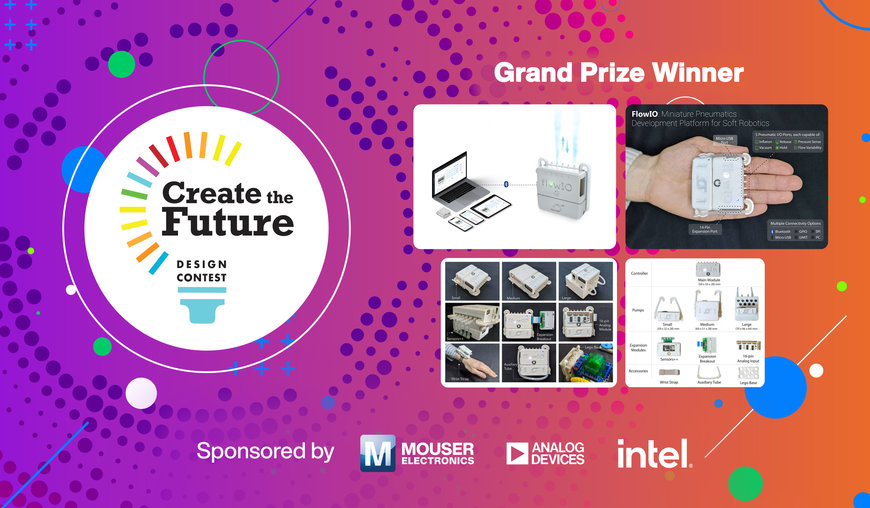 Mouser felicita a los ganadores del concurso Create the Future Design Contest de 2022